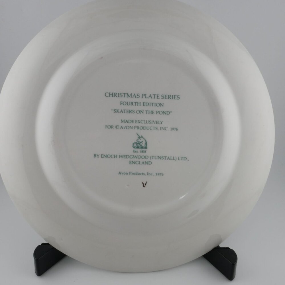 Avon Enoch Wedgwood Christmas Plate Series 1974-1975 Second & Fourth Edition Col - Picture 4 of 5